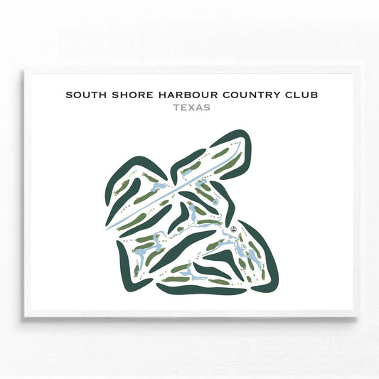 South Shore Harbour Country Club, Texas - Printed Golf Courses