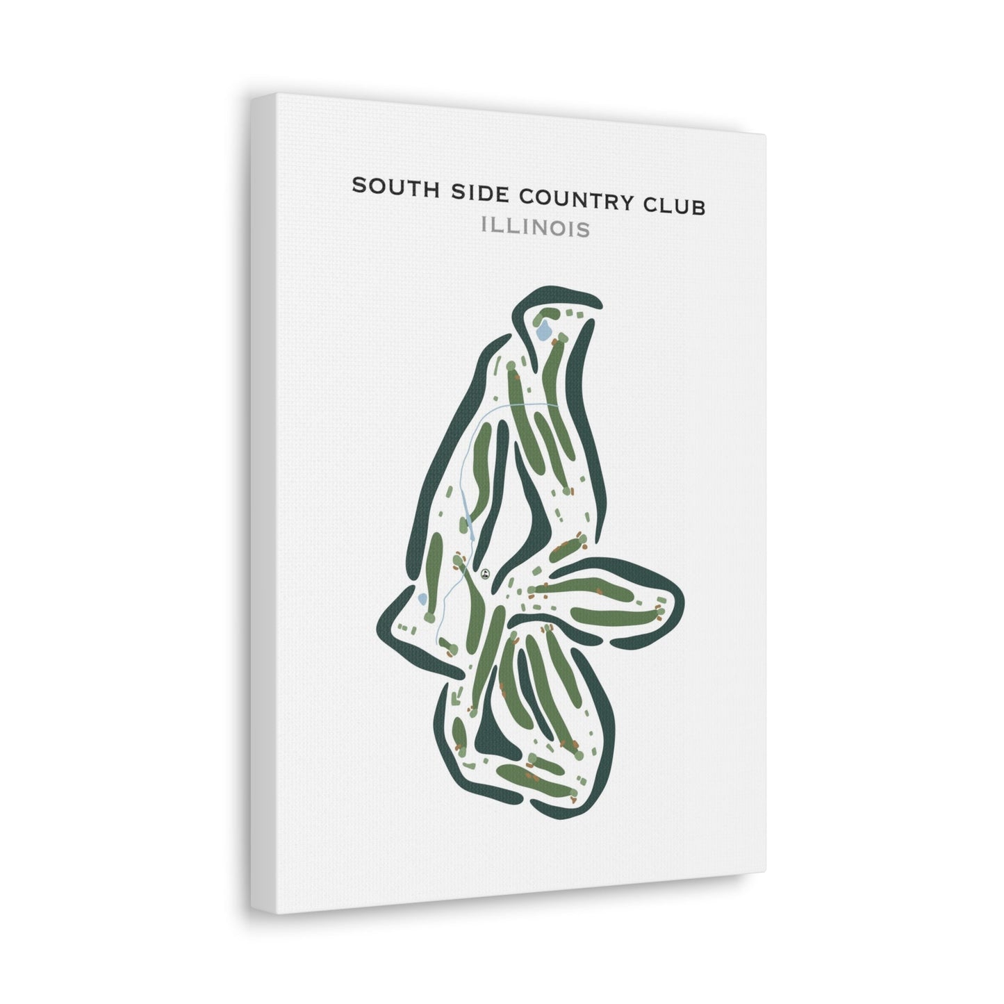 South Side Country Club, Illinois - Printed Golf Courses