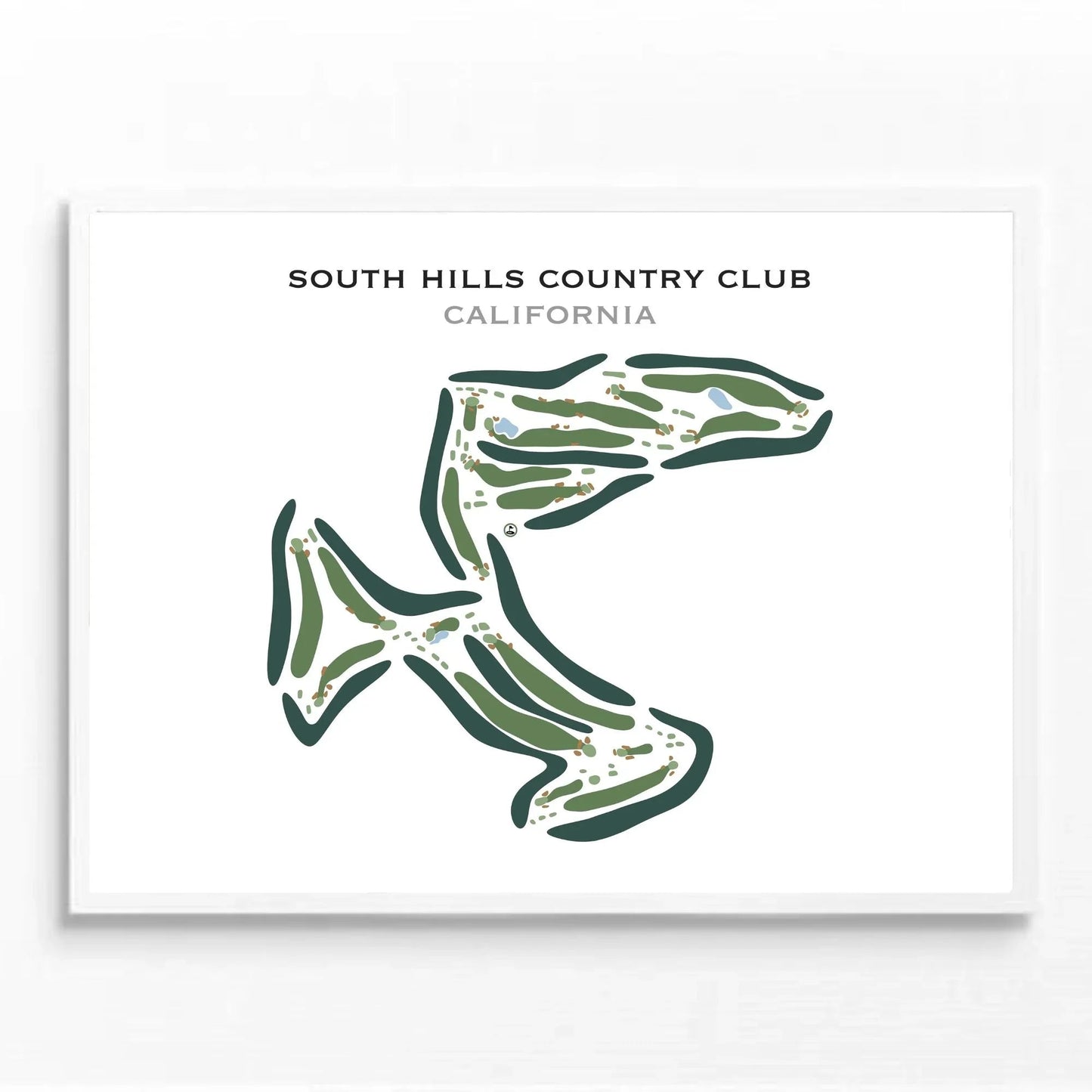 South Hills Country Club, California - Printed Golf Course