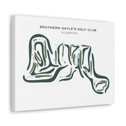Southern Gayle's Golf Club, Alabama - Printed Golf Courses