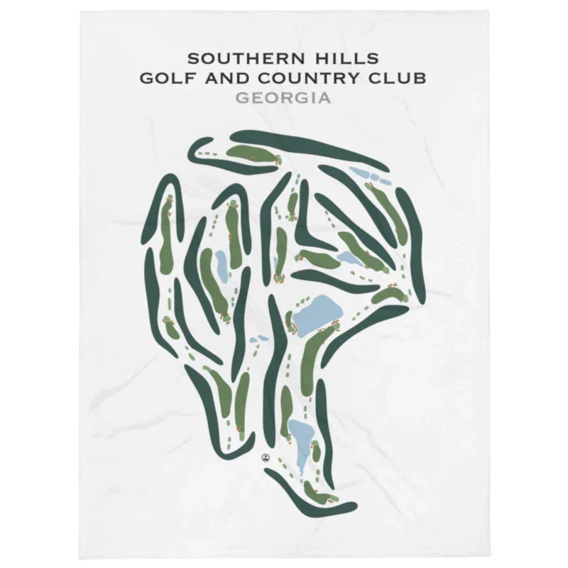 Southern Hills Golf & Country Club, Georgia - Printed Golf Course