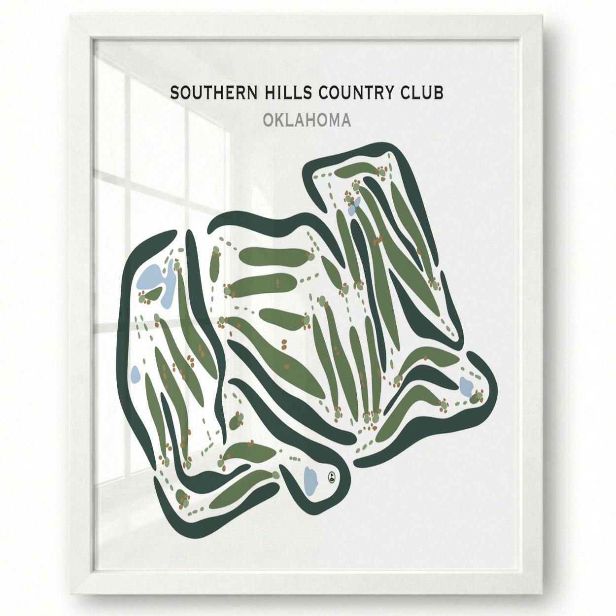 Southern Hills Country Club, Oklahoma - Printed Golf Courses