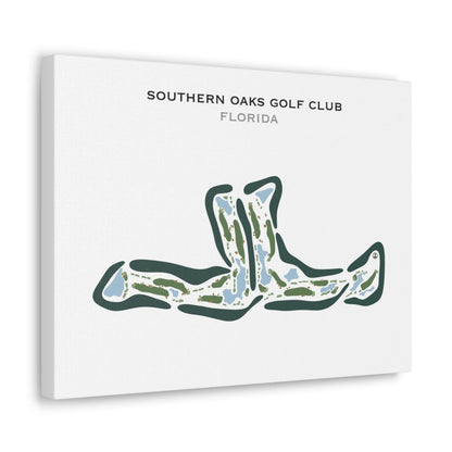 Southern Oaks Golf Club, Florida - Printed Golf Courses