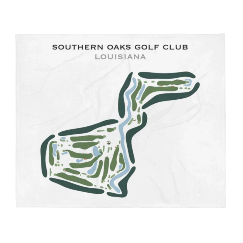 Southern Oaks Golf Club, Louisiana - Printed Golf Courses