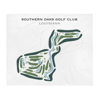 Southern Oaks Golf Club, Louisiana - Printed Golf Courses