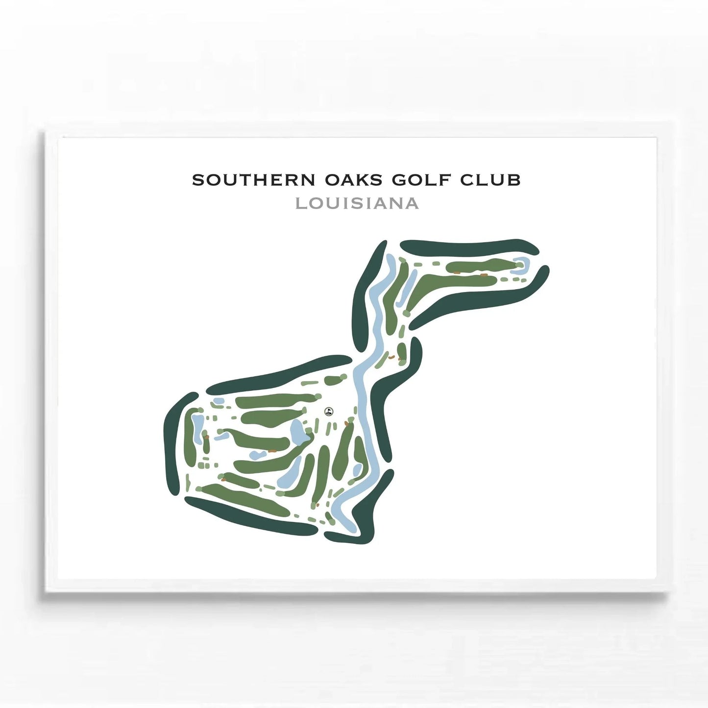 Southern Oaks Golf Club, Louisiana - Printed Golf Courses