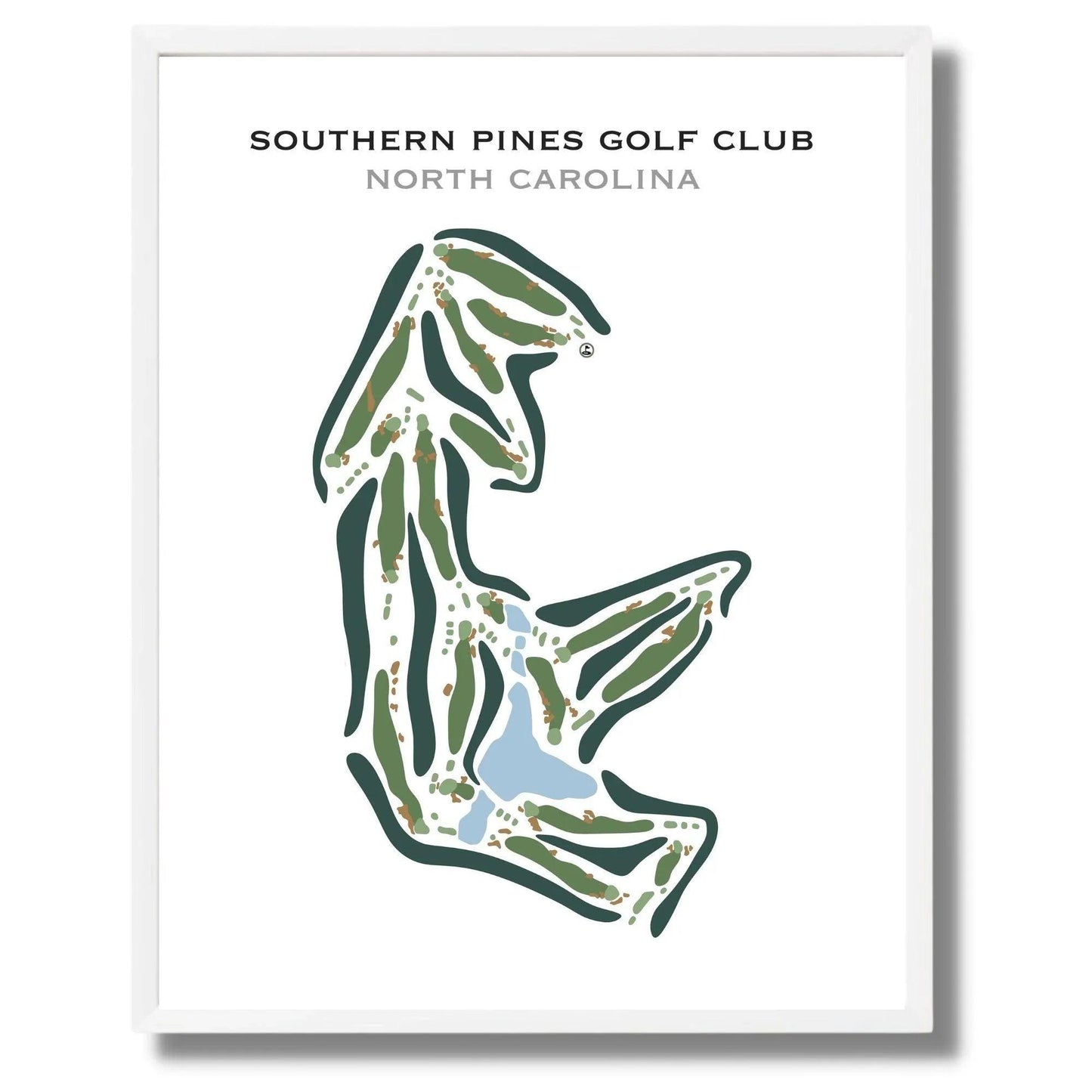 Southern Pines Golf Club, North Carolina - Printed Golf Course