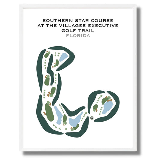 Southern Star Course at The Villages Executive Golf Trail, Florida - Printed Golf Courses