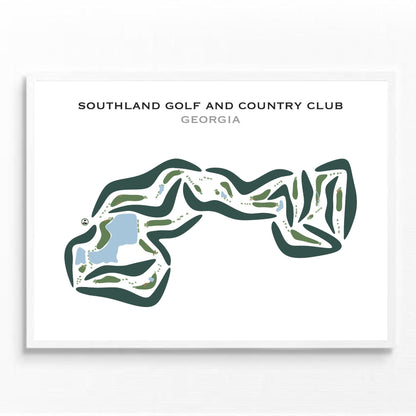 Southland Golf & Country Club, Georgia - Printed Golf Courses