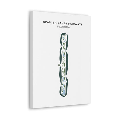 Spanish Lakes Fairways, Florida - Printed Golf Courses