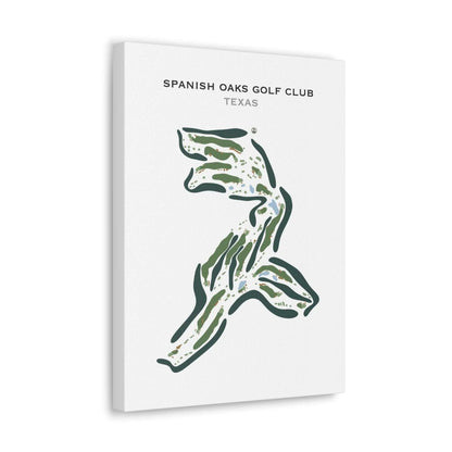 Spanish Oaks Golf Club, Texas - Printed Golf Course