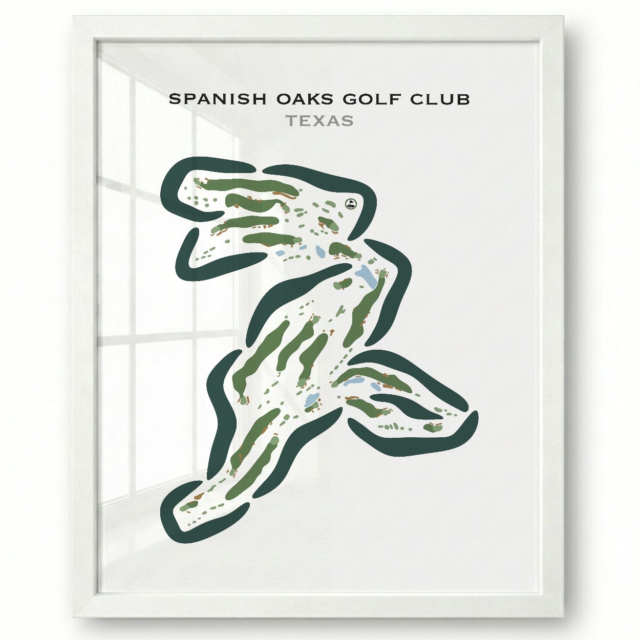 Spanish Oaks Golf Course, Texas - Printed Golf Courses