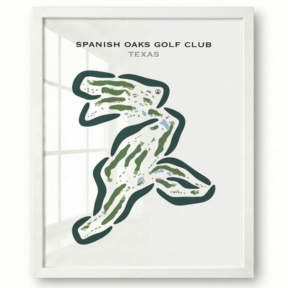 Spanish Oaks Golf Course, Texas - Printed Golf Courses