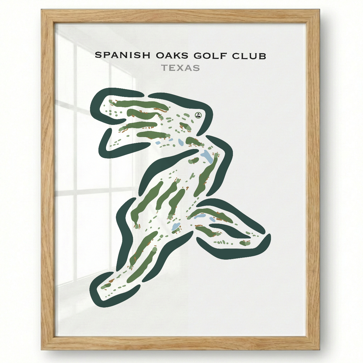 Spanish Oaks Golf Course, Texas - Printed Golf Courses