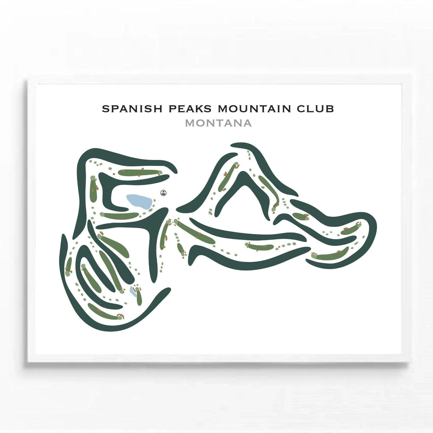 Spanish Peaks Mountain Club, Montana - Printed Golf Courses