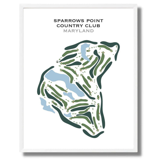 Sparrows Point Country Club, Maryland - Printed Golf Course