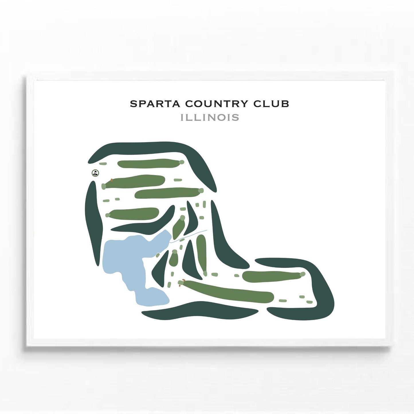 Sparta Country Club, Illinois - Printed Golf Courses