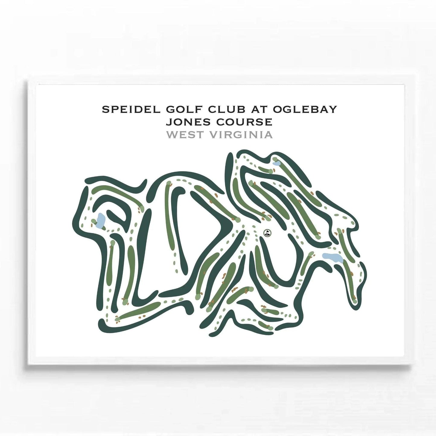 Speidel Golf Club at Oglebay Jones Course, West Virginia - Printed Golf Courses