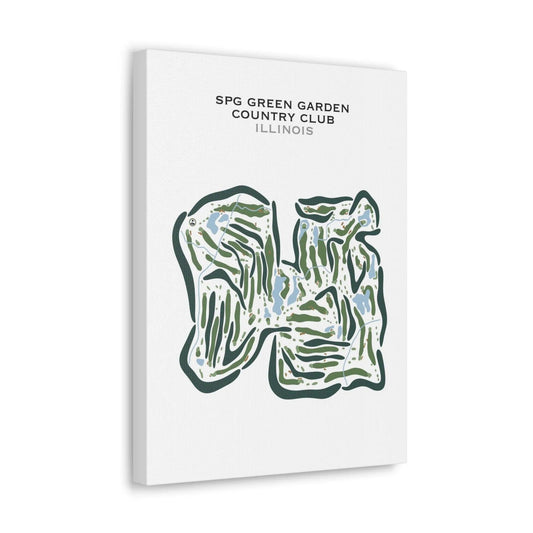 SPG Green Garden Country Club, Illinois - Printed Golf Courses