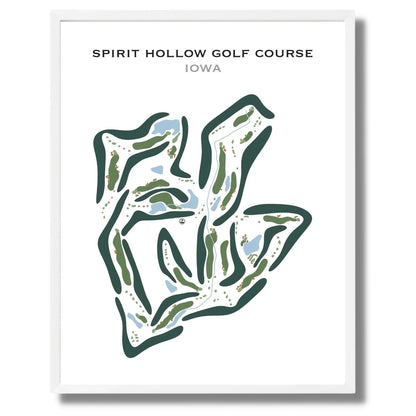 Spirit Hollow Golf Course, Iowa - Printed Golf Course