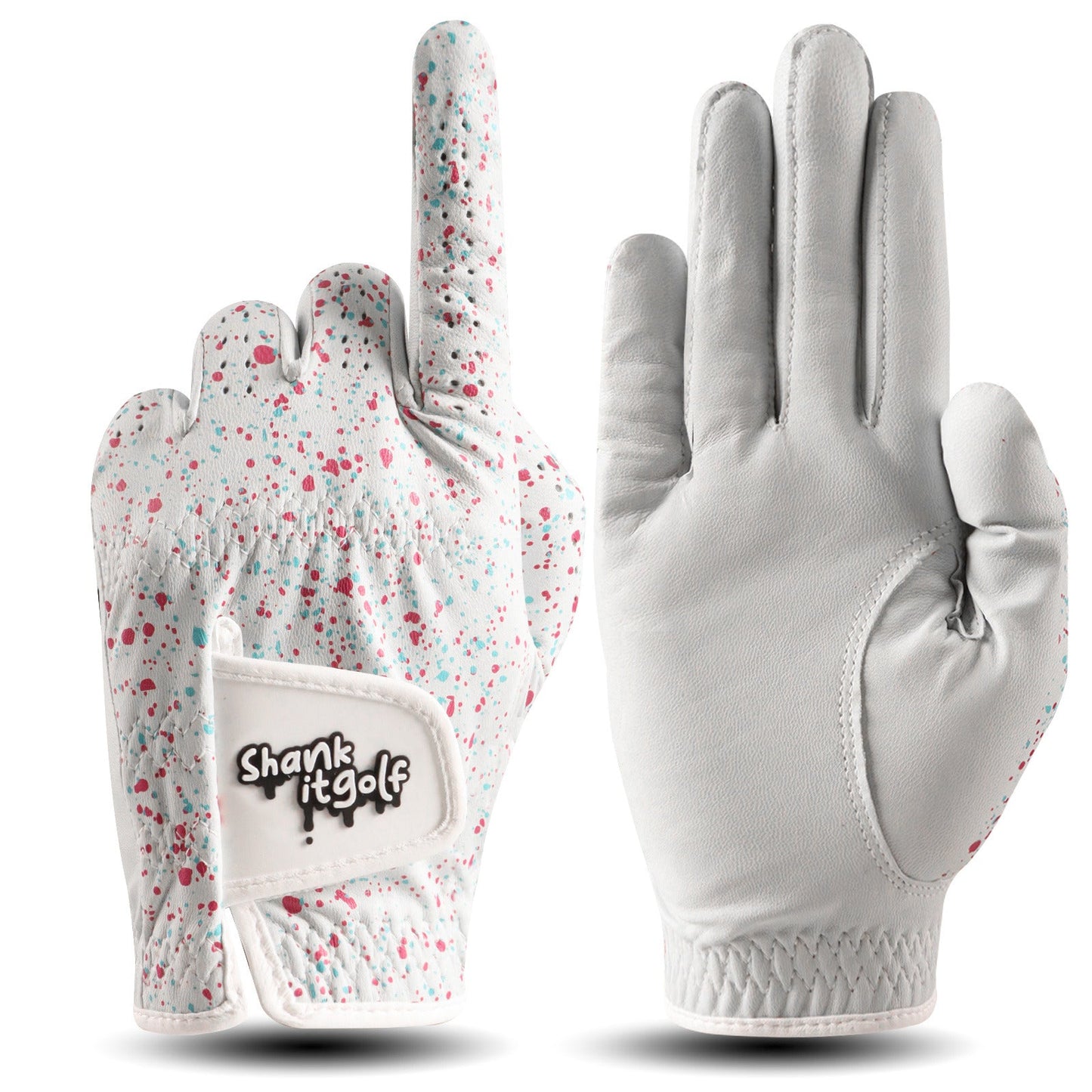 White Paint Splatter Golf Glove