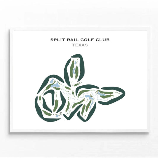 Split Rail Golf Club, Texas - Printed Golf Courses