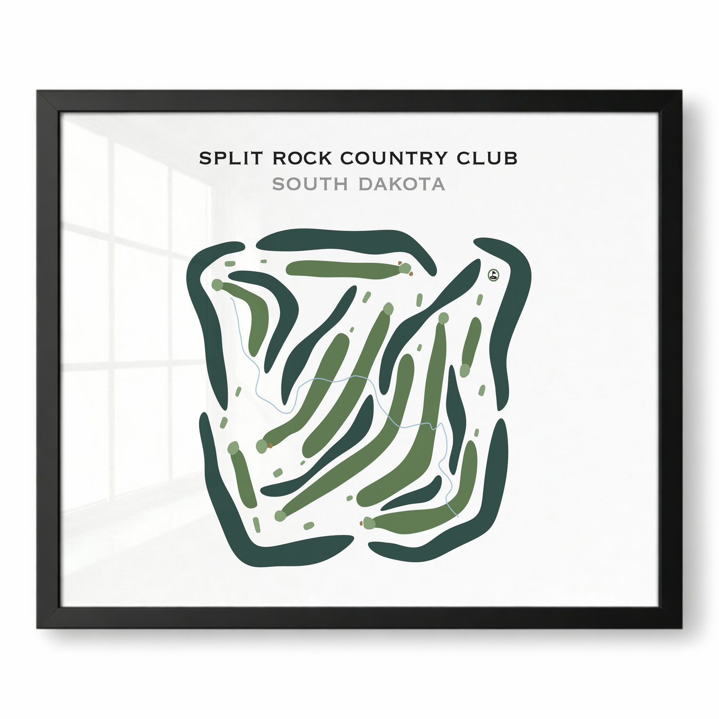 Split Rock Country Club, South Dakota - Printed Golf Courses
