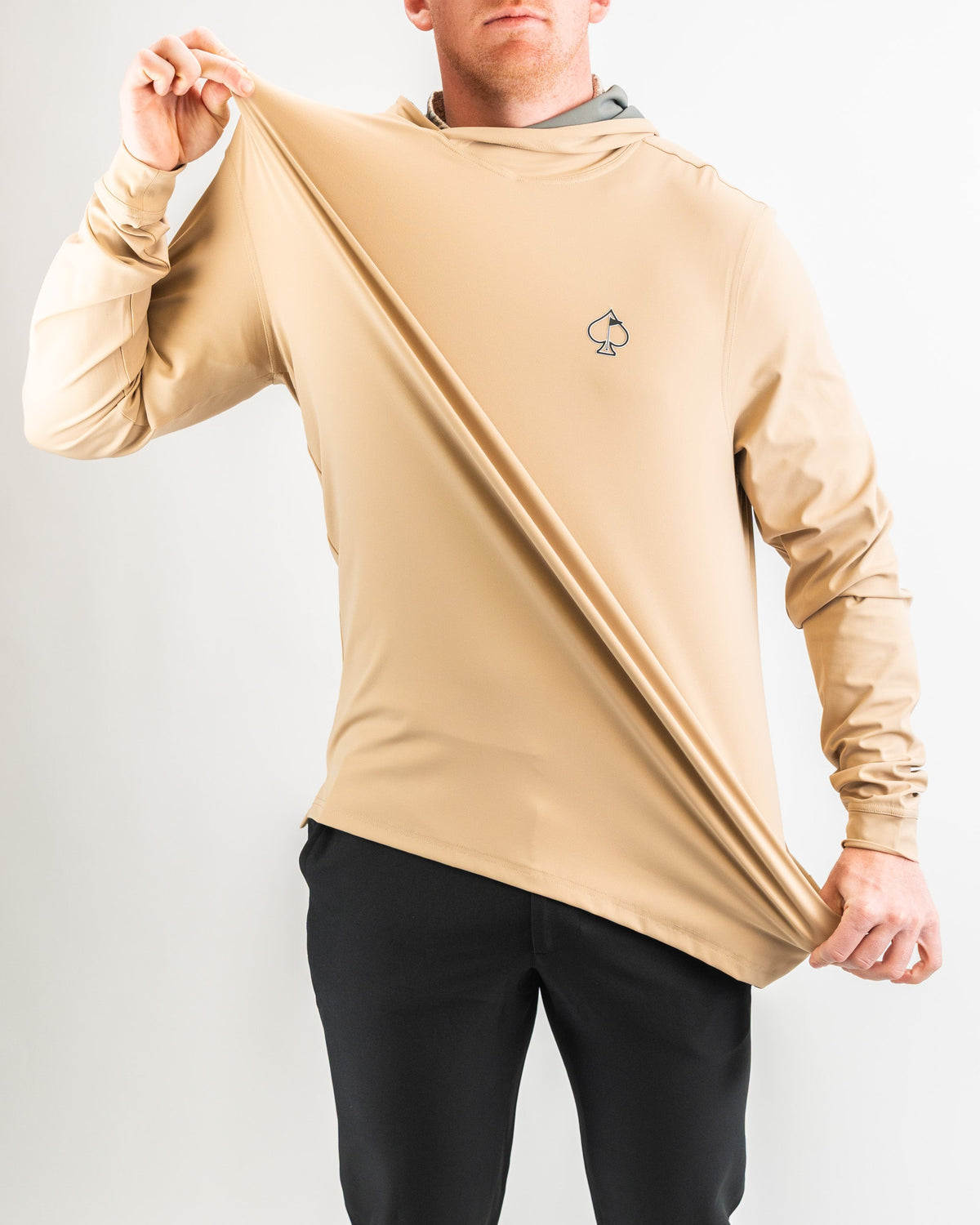 Performance Golf Hoodie - Sand
