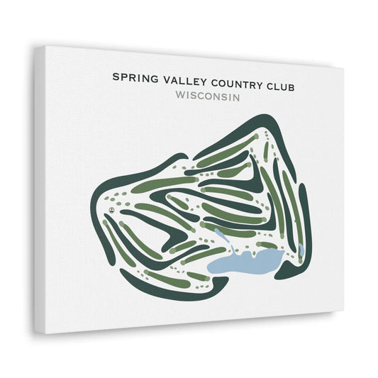 Spring Valley Country Club, Wisconsin - Printed Golf Courses