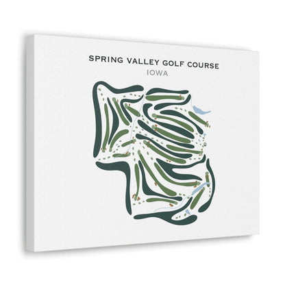 Spring Valley Golf Course, Iowa - Printed Golf Courses