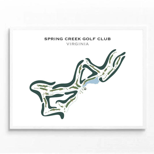 Spring Creek Golf Club, Virginia - Printed Golf Courses