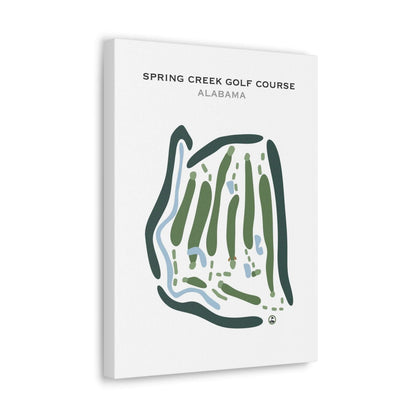 Spring Creek Golf Course, Alabama - Printed Golf Courses