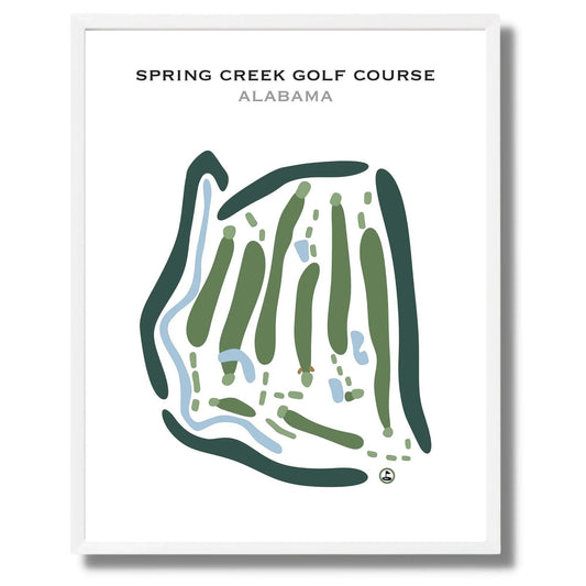 Spring Creek Golf Course, Alabama - Printed Golf Courses