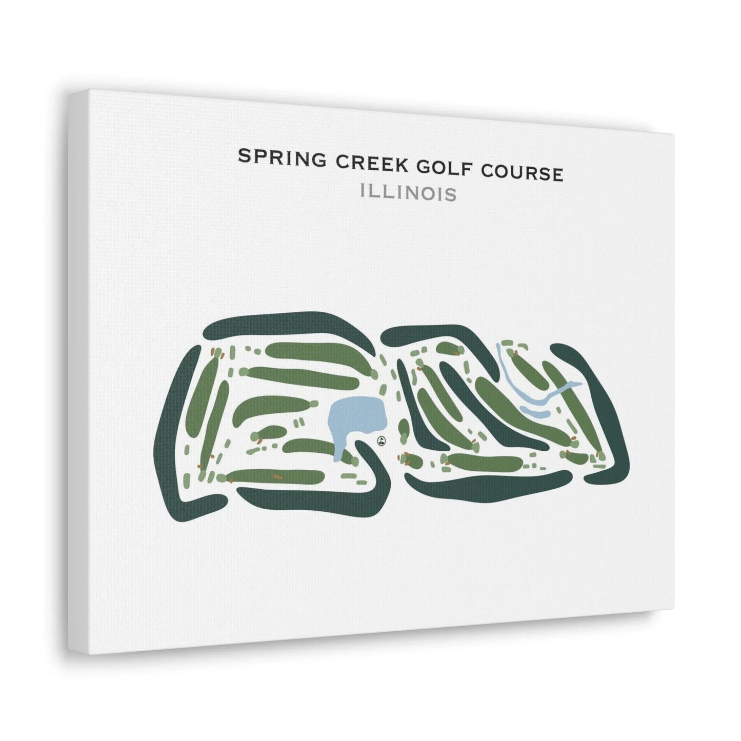 Spring Creek Golf Course, Illinois - Printed Golf Courses