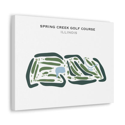 Spring Creek Golf Course, Illinois - Printed Golf Courses
