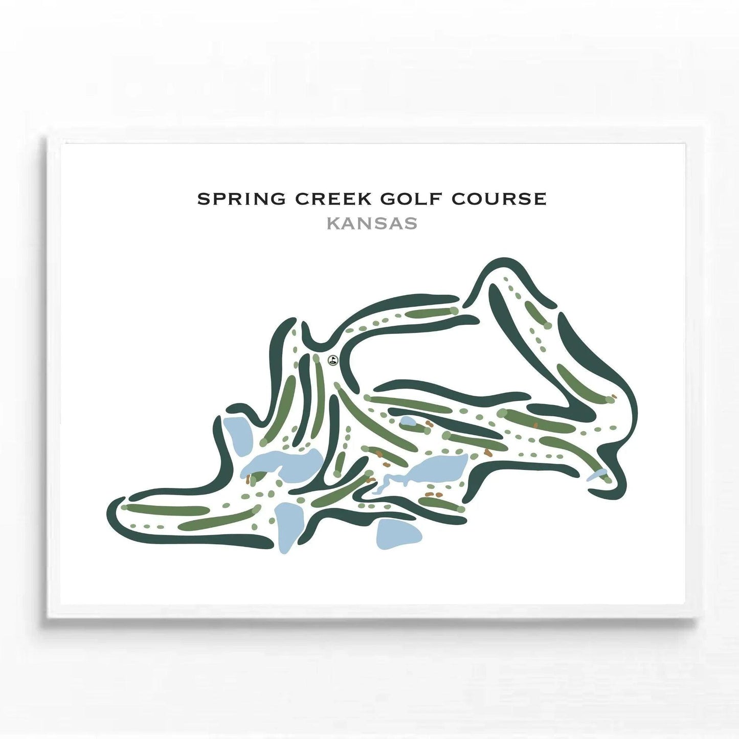 Spring Creek Golf Course, Kansas - Printed Golf Courses
