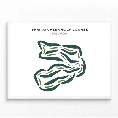 Spring Creek Golf Course, Nevada - Printed Golf Courses