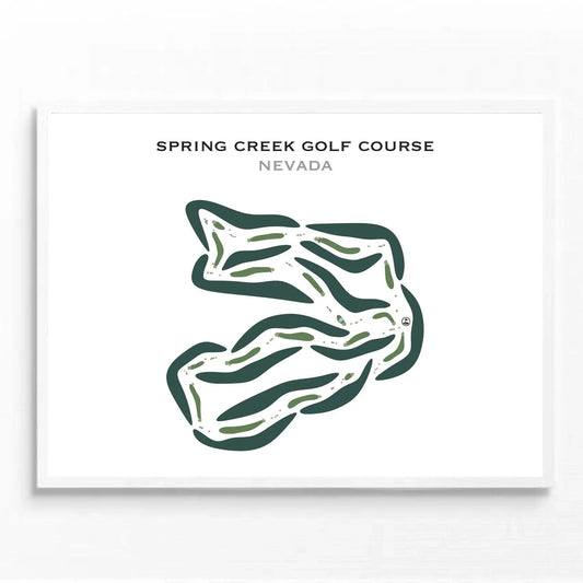 Spring Creek Golf Course, Nevada - Printed Golf Courses
