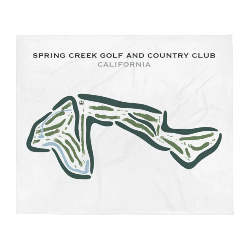 Spring Creek Golf and Country Club, California - Printed Golf Courses