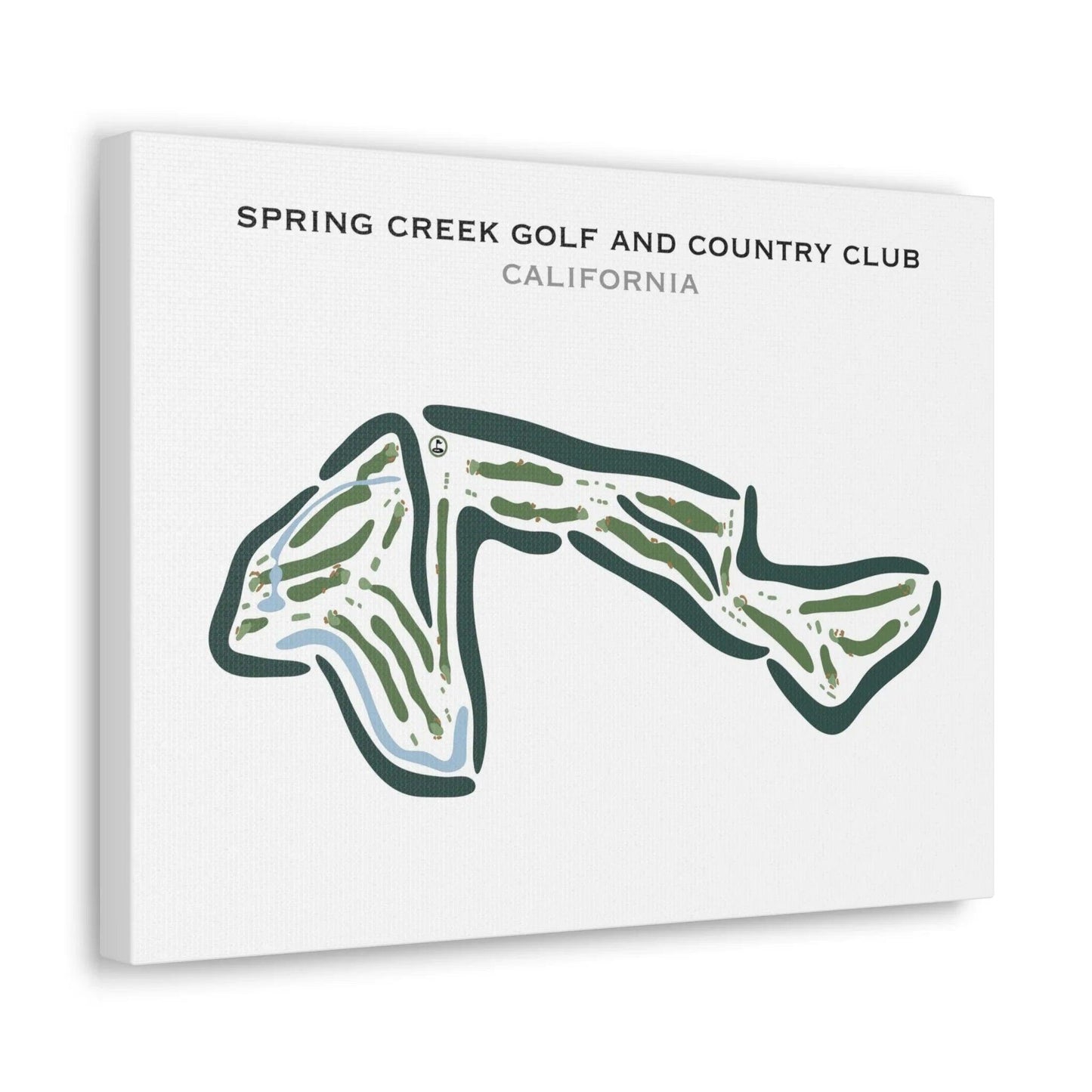 Spring Creek Golf and Country Club, California - Printed Golf Courses