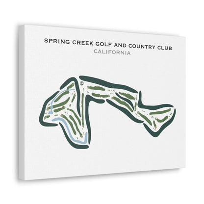 Spring Creek Golf and Country Club, California - Printed Golf Courses