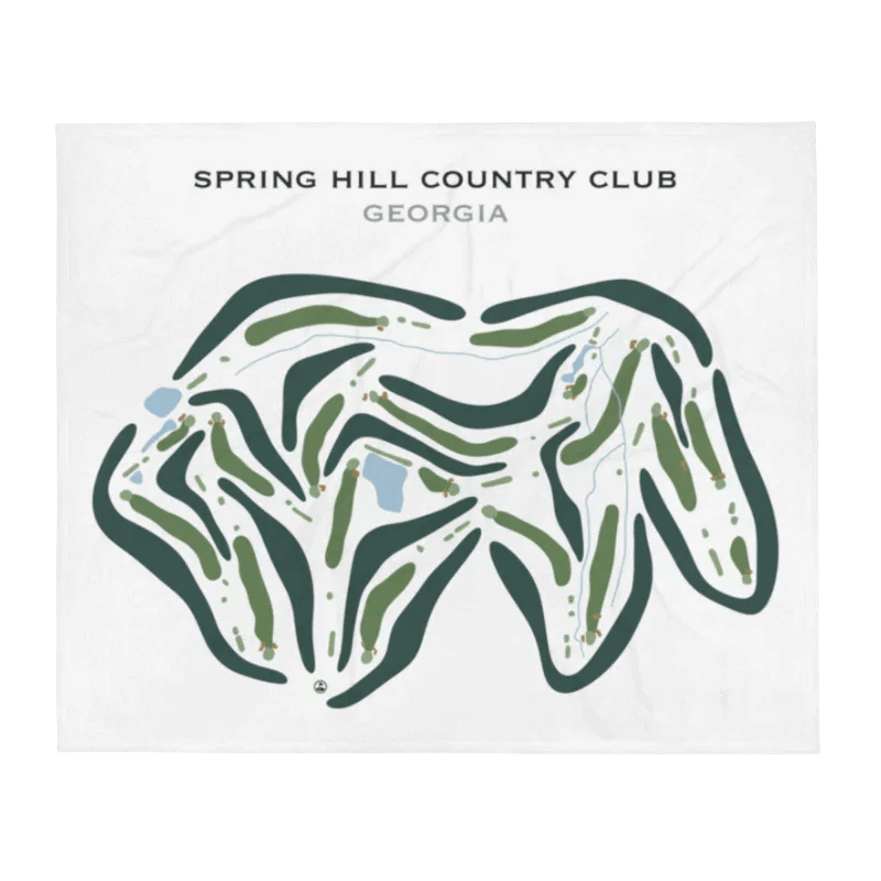 Spring Hill Country Club, Georgia - Printed Golf Courses