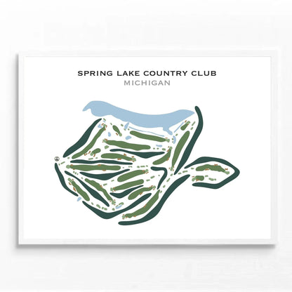 Spring Lake Country Club, Michigan - Printed Golf Courses
