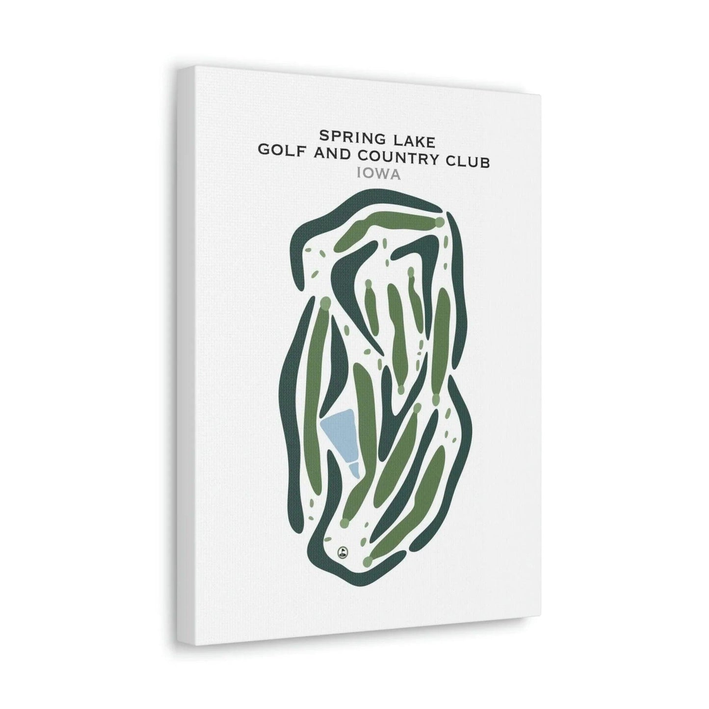 Spring Lake Golf & Country Club, Iowa - Printed Golf Courses