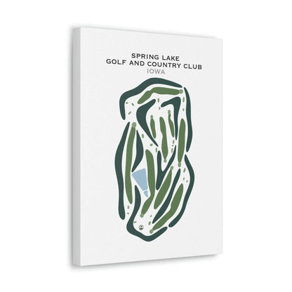 Spring Lake Golf & Country Club, Iowa - Printed Golf Courses