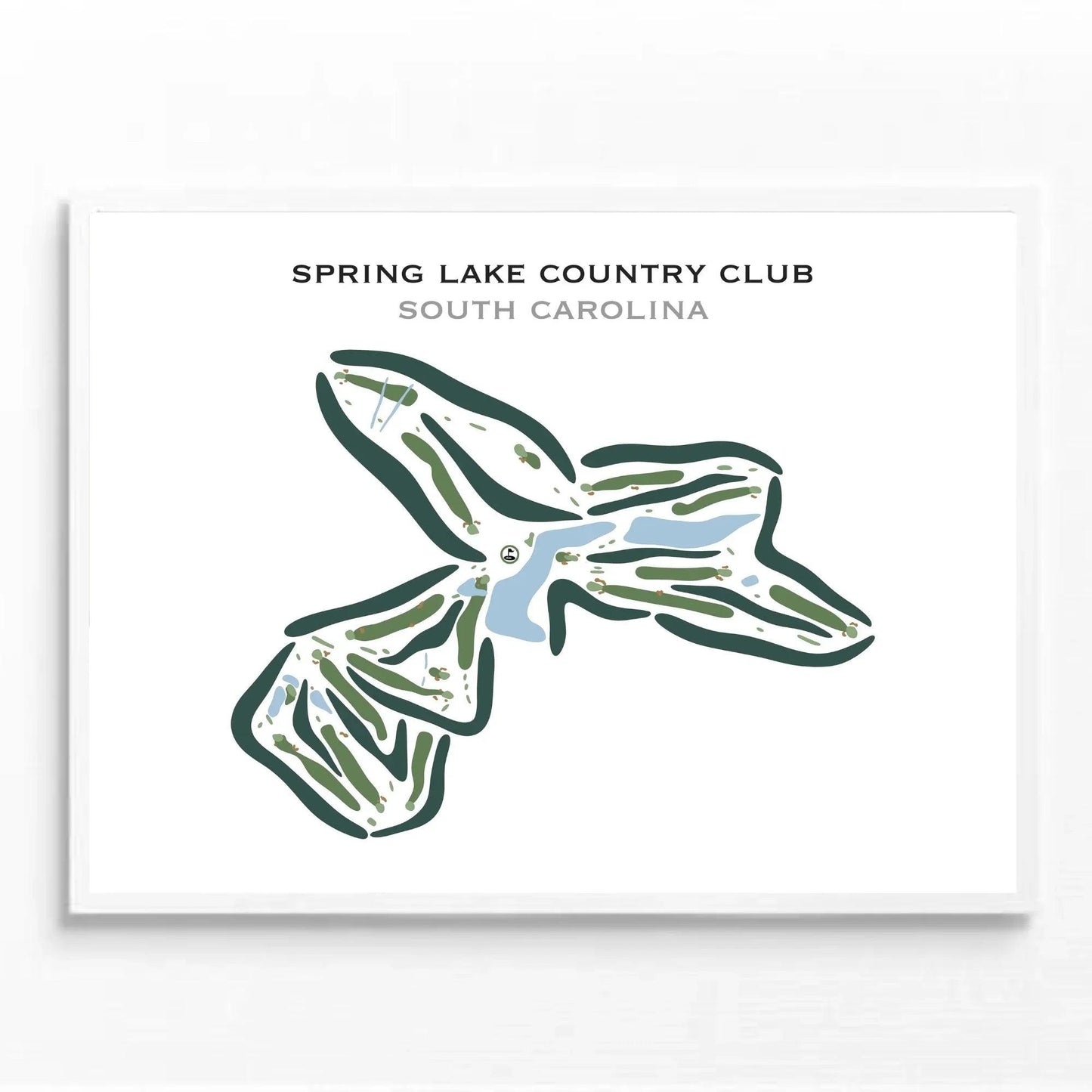 Spring Lake Country Club, South Carolina - Printed Golf Courses