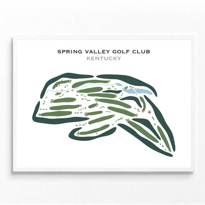Spring Valley Golf Club, Kentucky - Printed Golf Courses