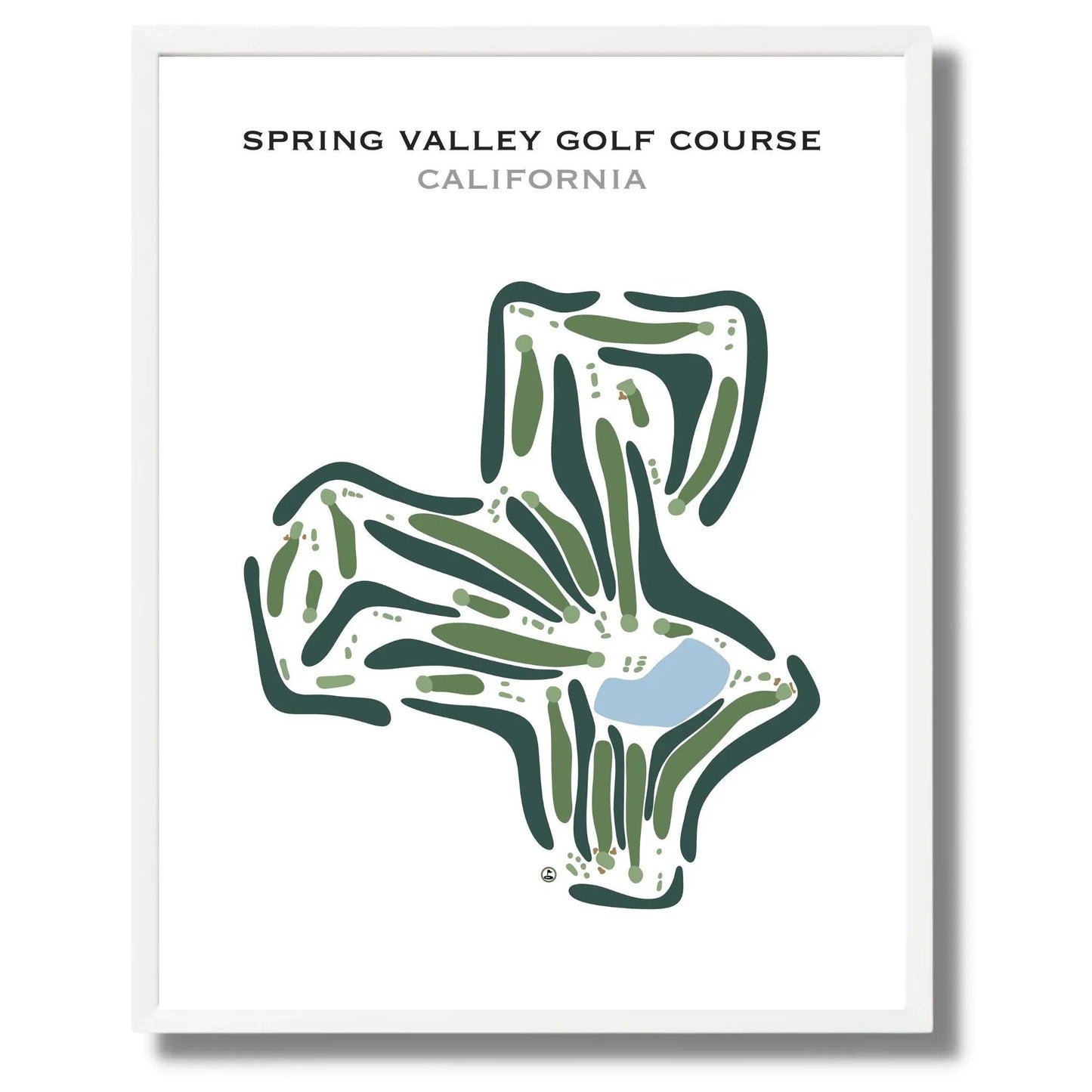 Spring Valley Golf Course, California - Printed Golf Course