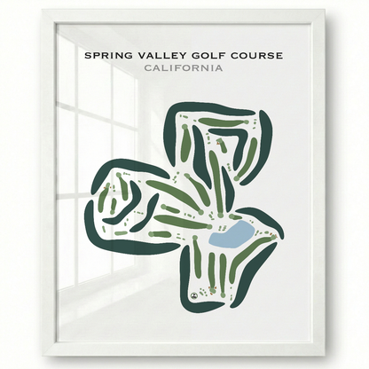 Spring Valley Golf Course, California - Printed Golf Courses