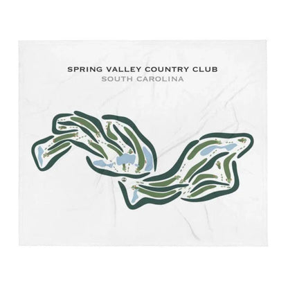 Spring Valley Country Club, South Carolina - Printed Golf Courses